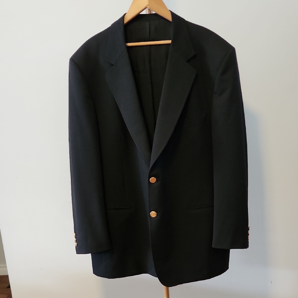 Custom Tailored Classic Black Men's Blazer
